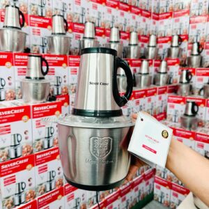 silver Crest Chopper lFood Processor | Meat Grinder | Meat Chopper | 2-L Capacity | 1000W Powerful Motor | Stainless steel.