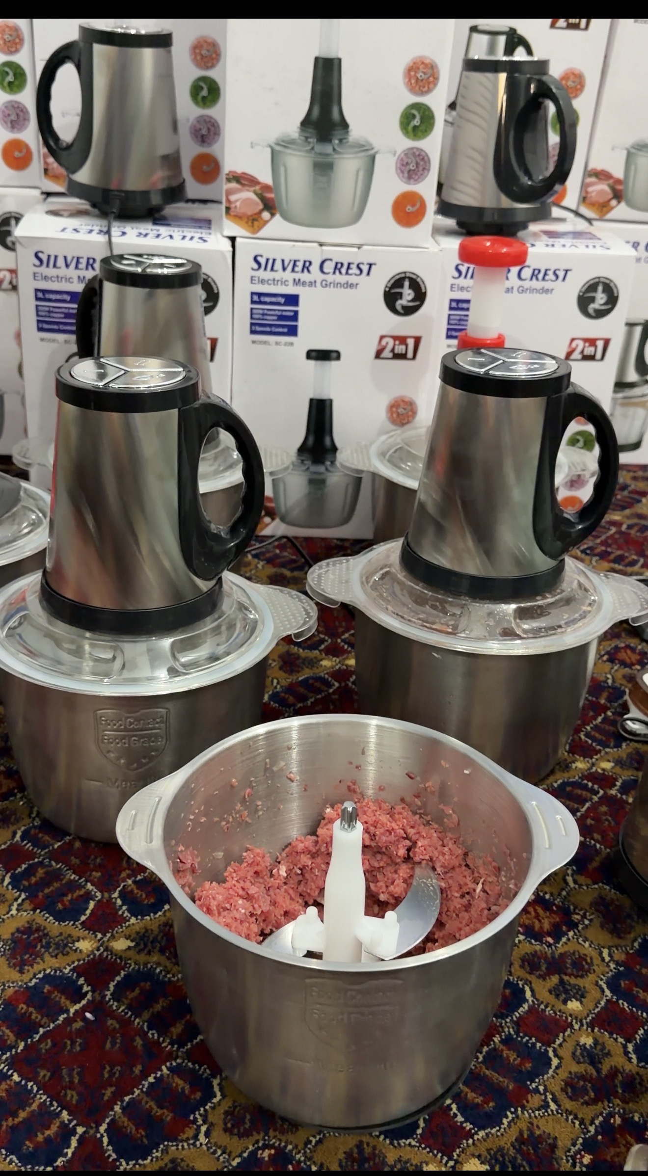 silver Crest Chopper lFood Processor | Meat Grinder | Meat Chopper | 2-L Capacity | 1000W Powerful Motor | Stainless steel. - Image 4