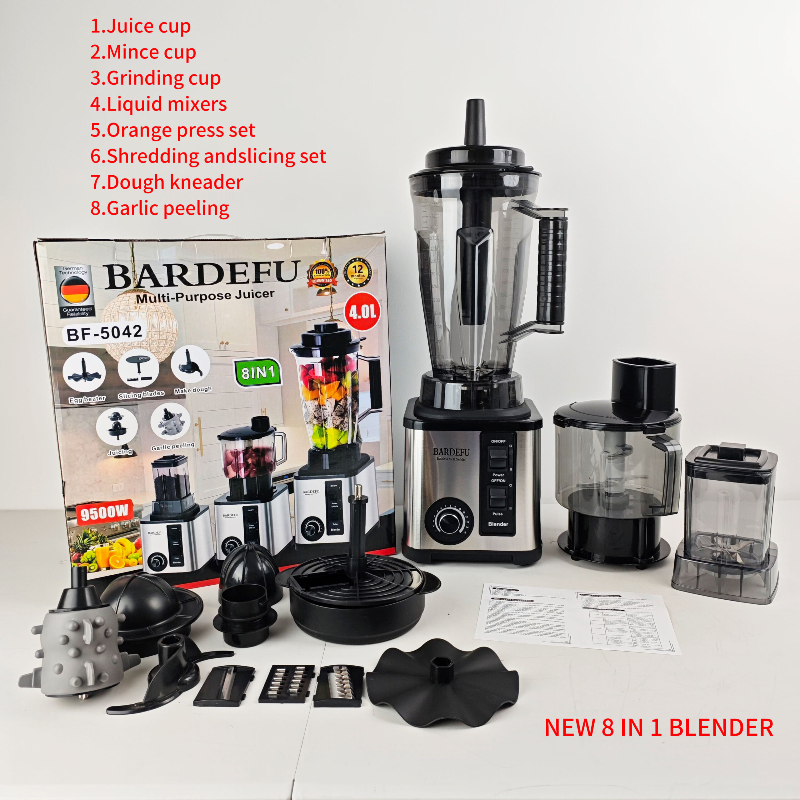 Bardefu 8 in 1 juicer and blender